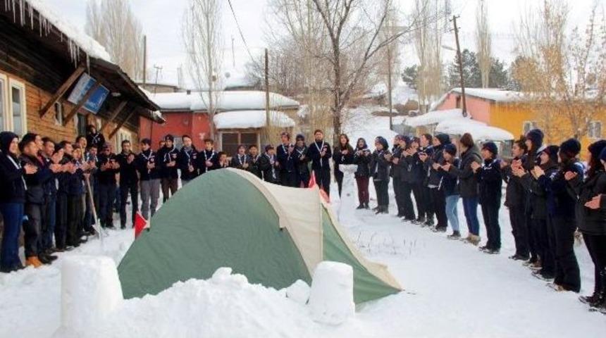 Erzurumlu İzciler Kış Kampı&rsquo;nda