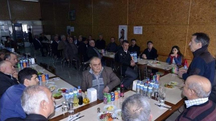 Başkan Ata&ccedil;, &Ccedil;ifteler&rsquo;de Muhtarlarla Buluştu
