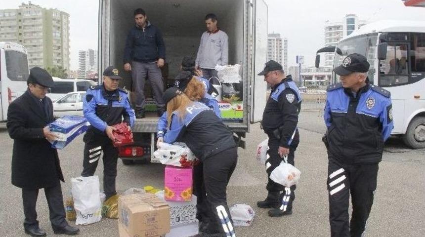 Mersinli Polis Eşleri Doğu Ve G&uuml;neydoğuya El Uzattı