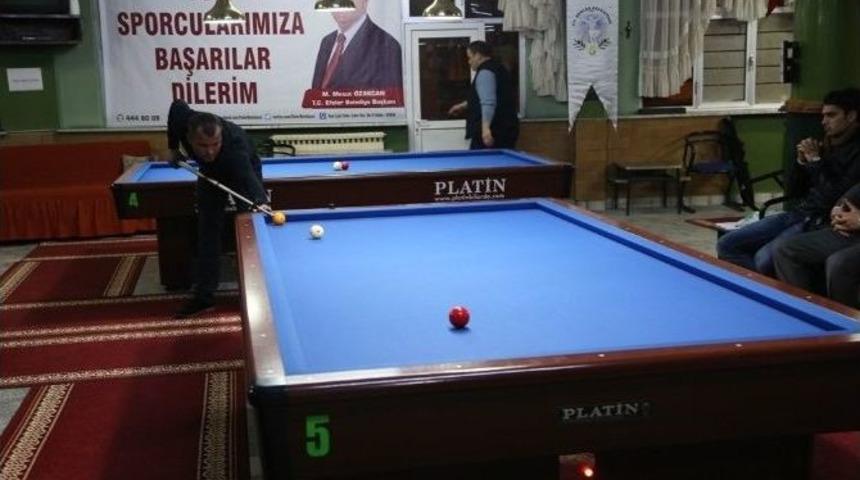 Efeler, Bilardo B&ouml;lge Şampiyonasına Ev Sahipliği Yapıyor