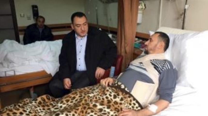 Milletvekili Ş&uuml;kr&uuml; Nazlı&rsquo;dan Halil Kurt&rsquo;a &rsquo;ge&ccedil;miş Olsun&rsquo; Ziyareti