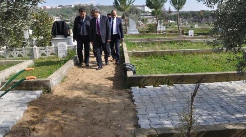 Nazilli&rsquo;de Mezarlıklar Bakıma Alındı