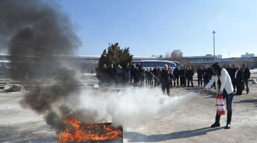 Aşti Personeline &ldquo;yangın S&ouml;nd&uuml;rme&rdquo; Tatbikatı