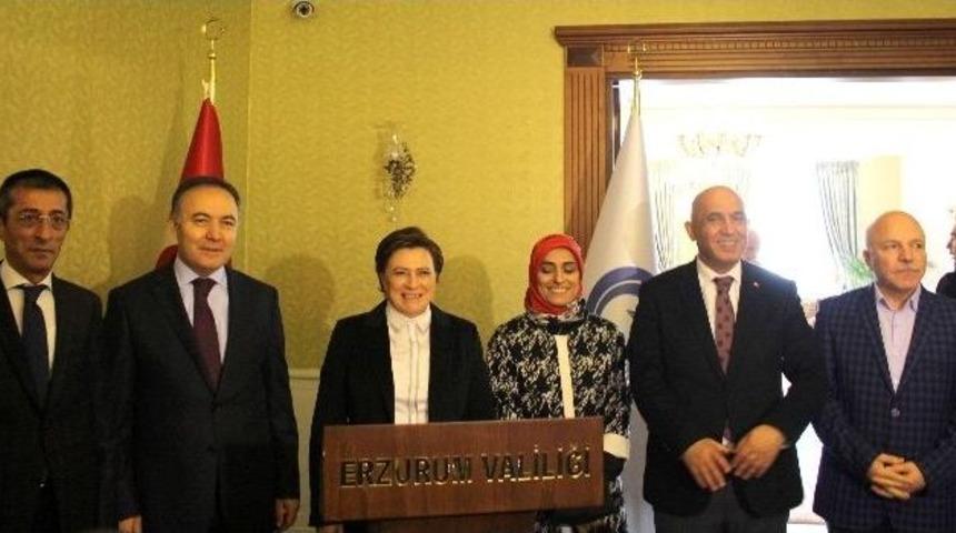 &Ccedil;evre Ve Şehircilik Bakanı Fatma G&uuml;ldemet Sarı, Erzurum&rsquo;da