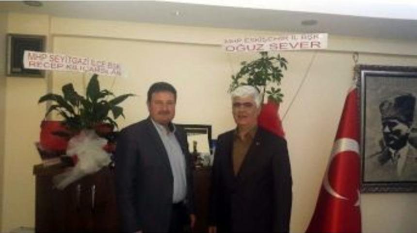 Mhp Seyitgazi İl&ccedil;e Başkanı&rsquo;ndan Tuhafiyeciler Ve İşportacılar Odasına Ziyaret