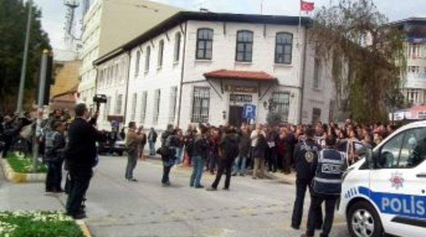 Aydın&rsquo;da Polis Protosto Y&uuml;r&uuml;y&uuml;ş&uuml;ne İzin Vermedi