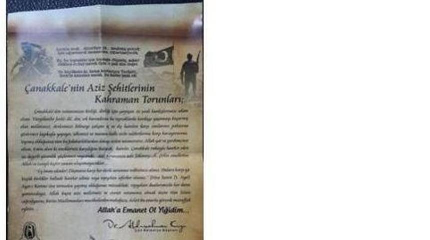 &Ccedil;an Belediyesinin Hediyeleri Yerine Ulaştı