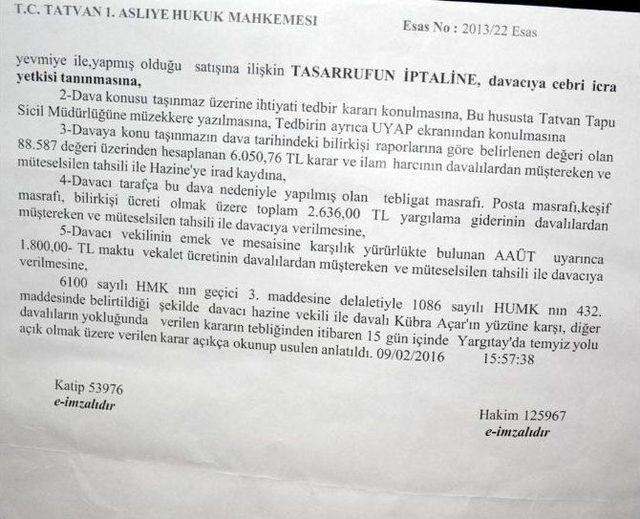 Başkasının Vergi Borcuna Karşılık Tapulu Evlerine Tedbir Konuldu