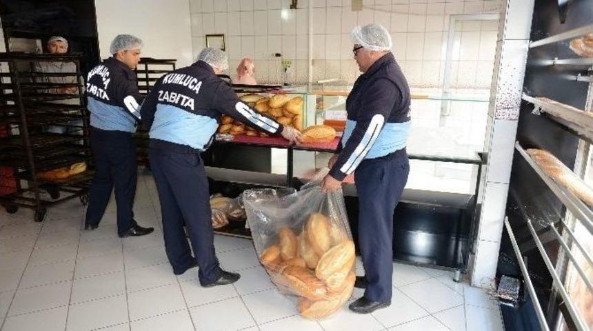 Kumluca&rsquo;da Eksik Gramajlı Ekmek Operasyonu