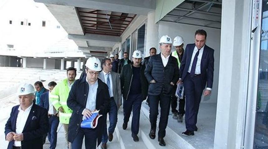 Trabzonspor Y&ouml;netimi Akyazı&rsquo;da İncelemelerde Bulundu