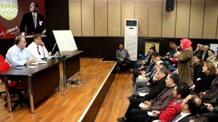 Rekt&ouml;r Polat, S&ouml;zleşmeli Personelin Sorunlarını Dinledi