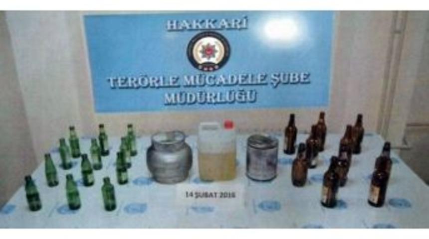 Hakkari&rsquo;de Molotof Malzemesi Ele Ge&ccedil;irildi