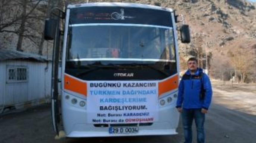 Bir G&uuml;nl&uuml;k Gelirini Bayırbucak T&uuml;rkmenlerine Bağışladı