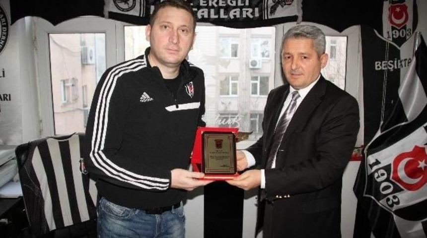 Eridak&rsquo;tan Beşiktaş Taraftarlar Derneği&rsquo;ne Teşekk&uuml;r Plaketi