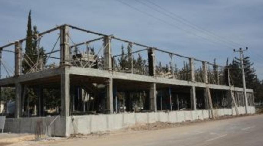 Mezarlık Hizmet Binası Yapım &Ccedil;alışması Devam Ediyor