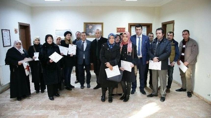 Kosgeb Sertifikalarını Aldılar