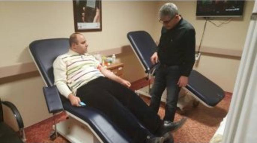 Kaymakam Kaya&rsquo;dan, Kan İhtiyacı Olan Hastaya Kan Bağışı