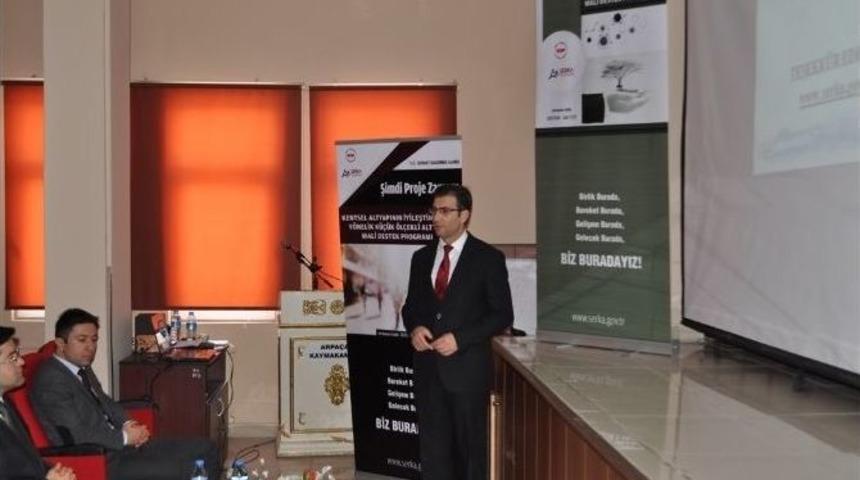 Arpa&ccedil;ay&acute;da Serka Proje Tanıtımı Yaptı