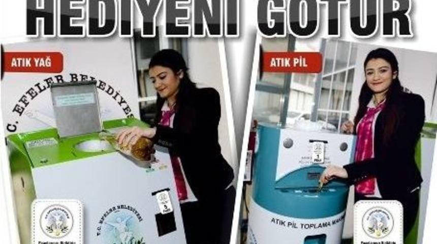 Efeler&rsquo;de Atıklar Puana, Puanlar Hediyeye D&ouml;n&uuml;ş&uuml;yor