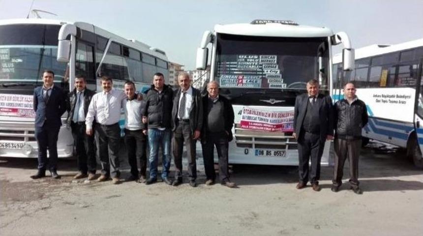 Ankara&rsquo;da Minib&uuml;s Ve Otob&uuml;s&ccedil;&uuml;lerden Bayırbucak T&uuml;rkmenleri&rsquo;ne Yardım