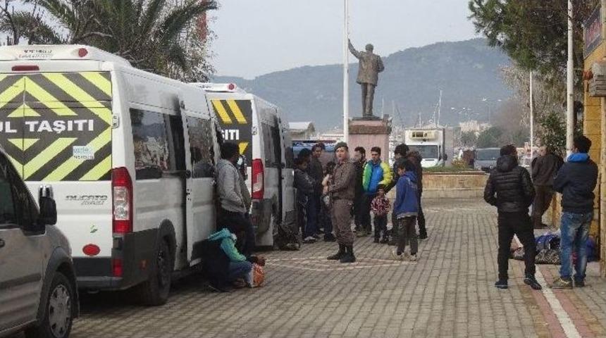 Ayvacık&rsquo;ta 186 Ka&ccedil;ak Yakalandı