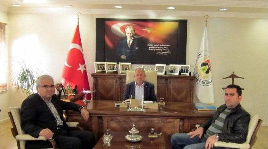 Chp İl Y&ouml;netimi Nevşehir Ticaret Borsasını Ziyaret Etti