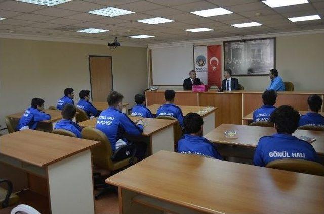 Voleybol Birincilerinden Başkan Şirin’e Ziyaret