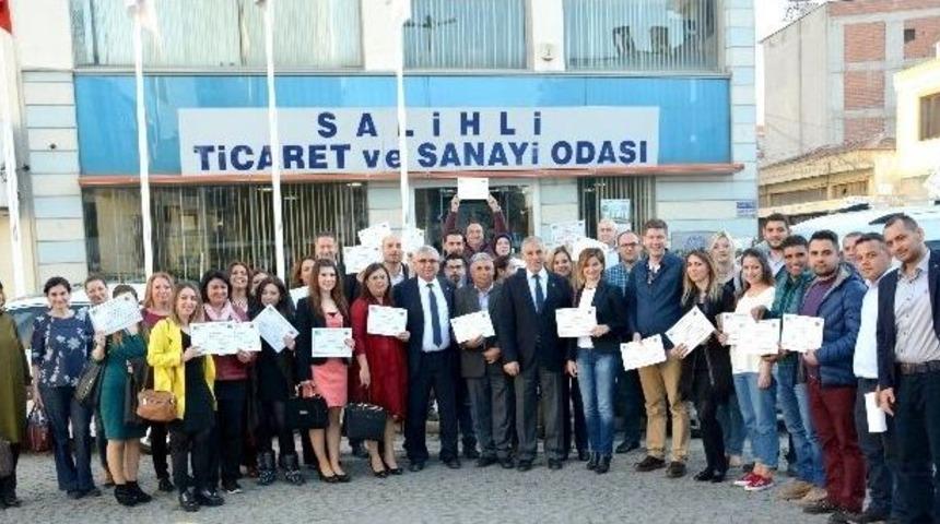 Salihli’de 54 Girişimci Adayı Sertifika Aldı