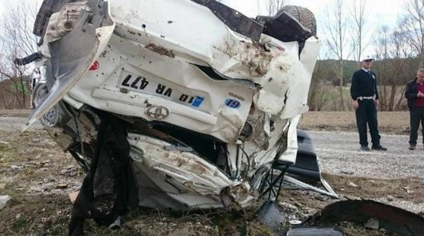 Tavşanlı-harmancık Karayolu&rsquo;nda Trafik Kazası: 2 Yaralı