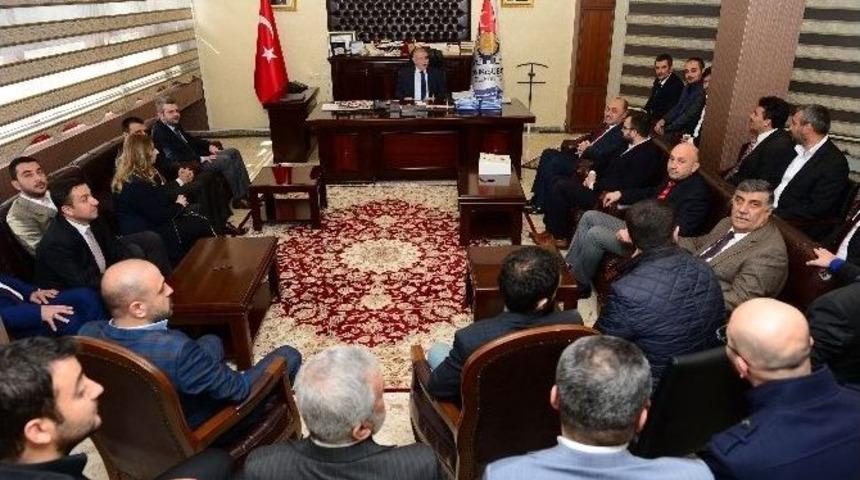 Başkan Mah&ccedil;i&ccedil;ek, G&ouml;rgel Ve Ekibini Konuk Etti