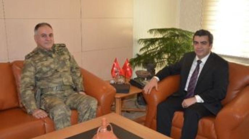 4. Kolordu Komutanı Korgeneral G&uuml;rak Vali D&uuml;zg&uuml;n&rsquo;&uuml; Ziyaret Etti
