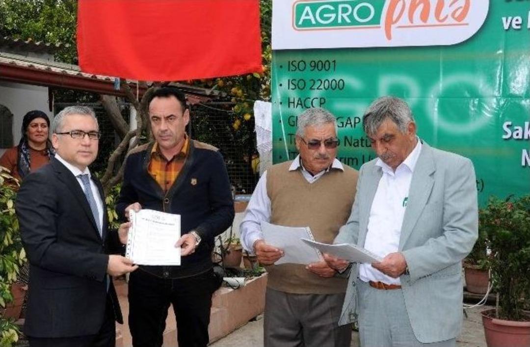 Dalamanlı &Ccedil;ift&ccedil;ilere &lsquo;&rsquo;iyi Tarım&rsquo;&rsquo; Sertifikası