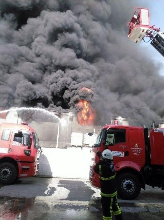 Kahramanmaraş’ta Fabrika Yangını