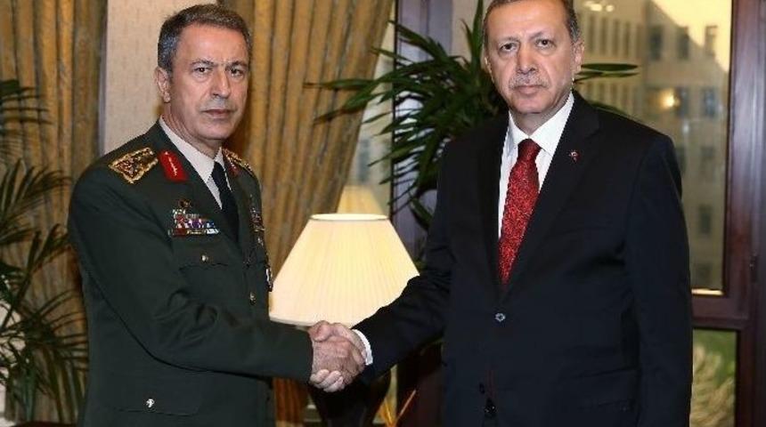 Cumhurbaşkanı Erdoğan Genelkurmay Karargahı&rsquo;nda