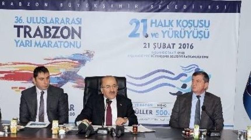 Trabzon&rsquo;da Uluslararası Yarı Maraton Ve Halk Koşusu Heyecanı