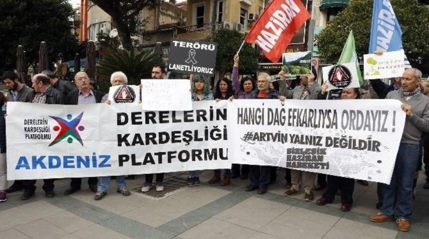 Antalya&rsquo;da Cerrattepe Eylemi