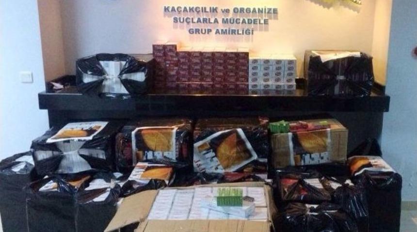 Alanya&rsquo;da 18 Bin 740 Paket Ka&ccedil;ak Sigara Ele Ge&ccedil;irildi