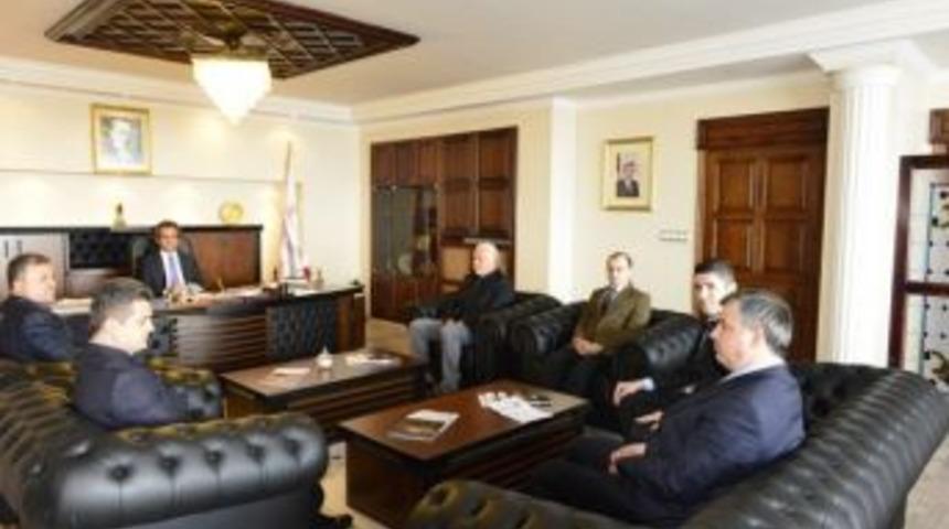 Sağlık-sen Zonguldak Şubesi Rekt&ouml;r Mahmut &Ouml;zer&rsquo;i Ziyaret Etti