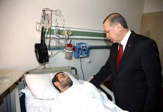 Cumhurbaşkanı Erdoğan’dan Hain Saldırıda Yaralanan Vatandaşlara Ziyaret