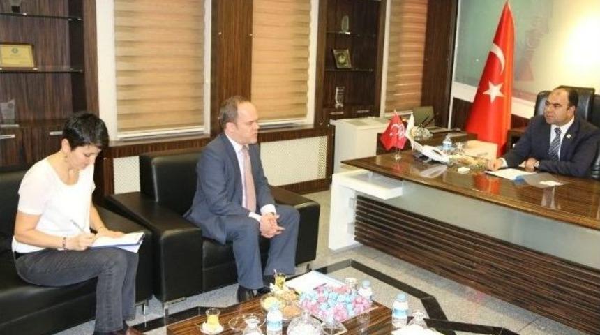 Ab T&uuml;rkiye Delegasyonu Siyasi İşler M&uuml;steşarı Poupeau&rsquo;yu Şanlıurfa&rsquo;da