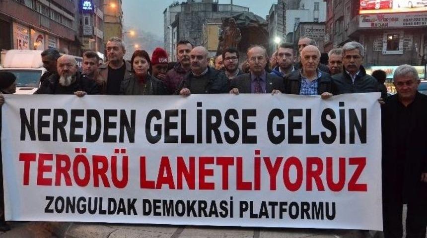 Zonguldak Ter&ouml;re Tepki İ&ccedil;in Y&uuml;r&uuml;d&uuml;