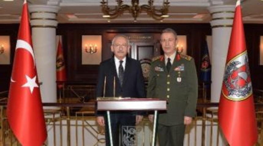 Kılı&ccedil;daroğlu&rsquo;ndan Genelkurmay Başkanı Akar&rsquo;a Taziye Ziyareti