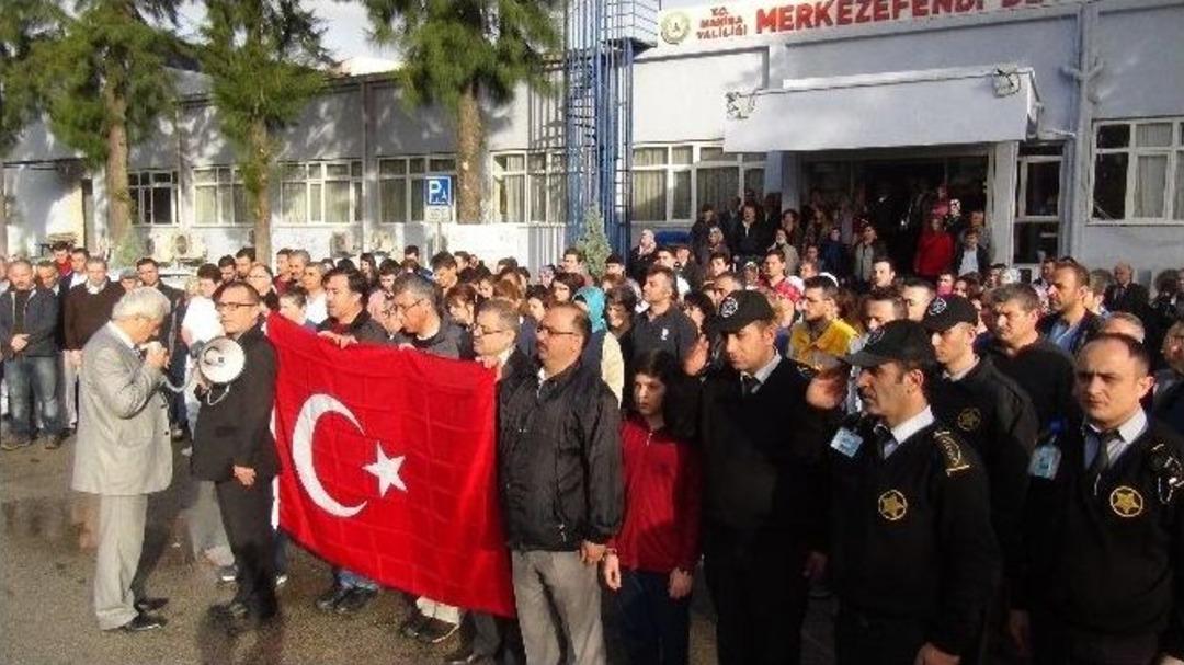 (&ouml;zel) Şehitlere Dua Ederek Mesaiye Başladılar