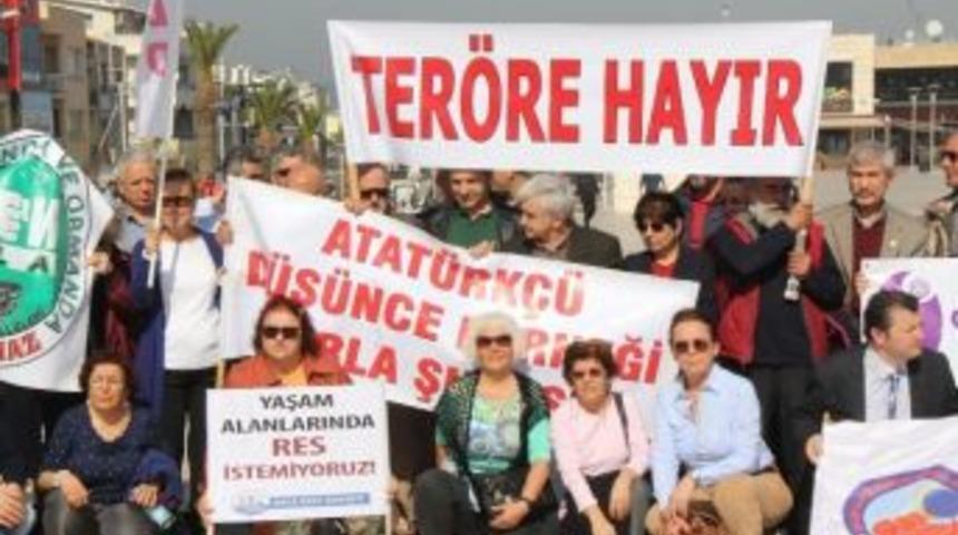 Urla&rsquo;da Ter&ouml;r Ve Artvin Cerattepe Protestosu