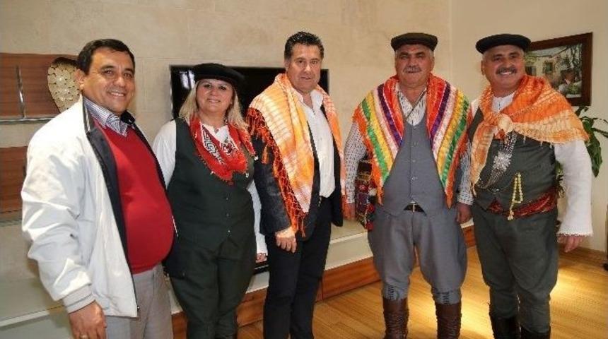 Bodrum Y&ouml;r&uuml;k Obası Derneği&rsquo;nden Başkan Kocadon&rsquo;a Ziyaret