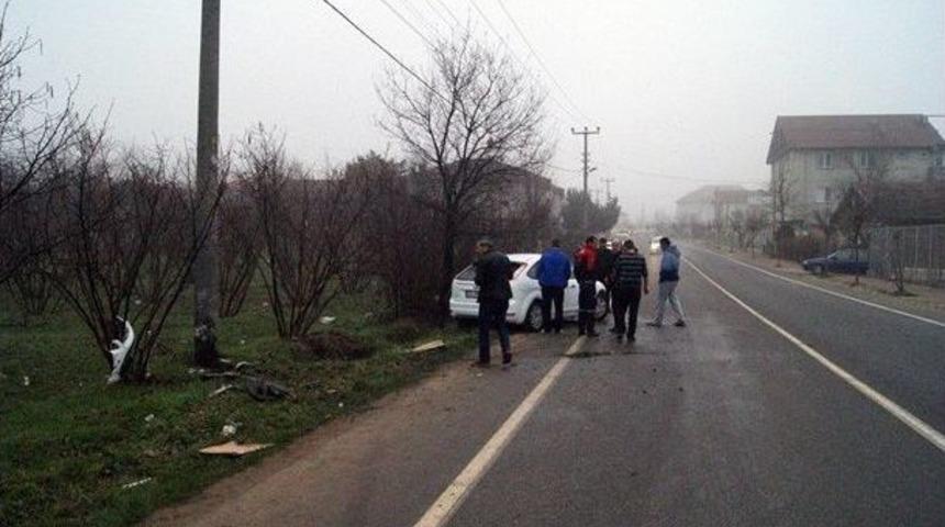 Sarıyer Mahalle Muhtarı Kazada Yaralandı