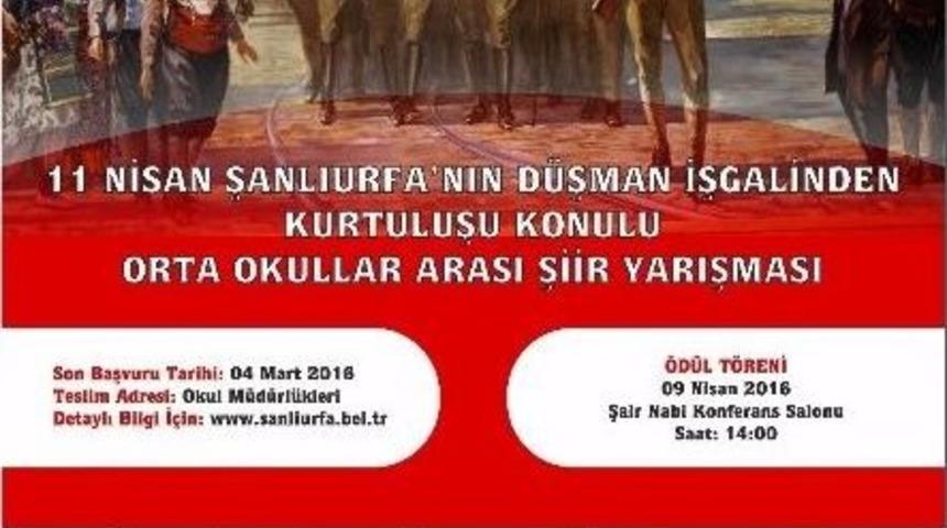 Şanlıurfa’nın Kurtuluş Gününe Özel Şiir, Kompozisyon Ve Resim Yarışması Düzenlenecek