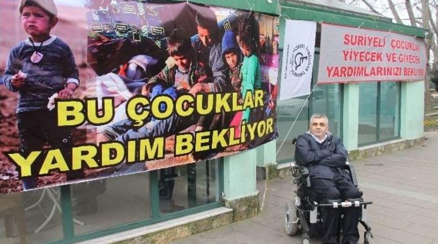 Engelliler Suriyeli &Ccedil;ocuklar İ&ccedil;in Yardım Kampanyası Başlattı