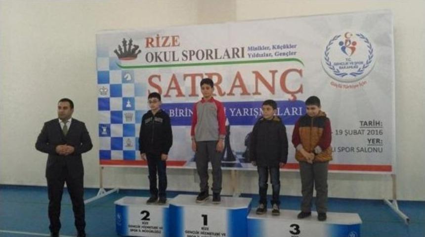 Rize&rsquo;de Satran&ccedil; İl Birinciliği Sona Erdi