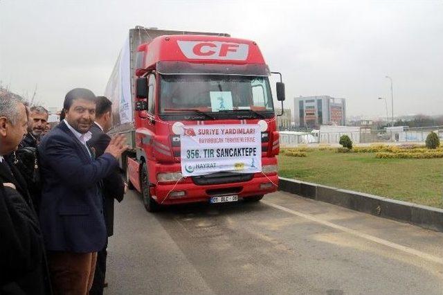 Sancaktepe Belediyesi’nden Bayırbucak Türkmenlerine 8 Tır Yardım